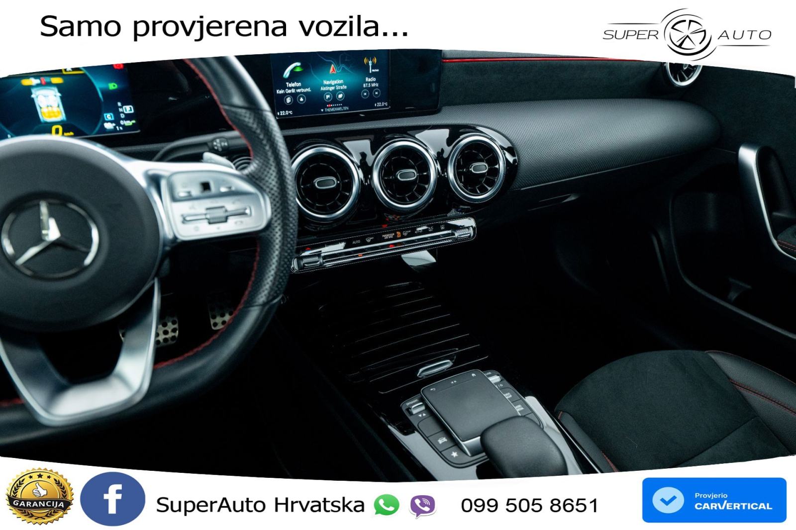 Mercedes A 250e Aut. AMG 218 KS, LED+TEM+KLIMA+PDC+VIRT, fotografija 15