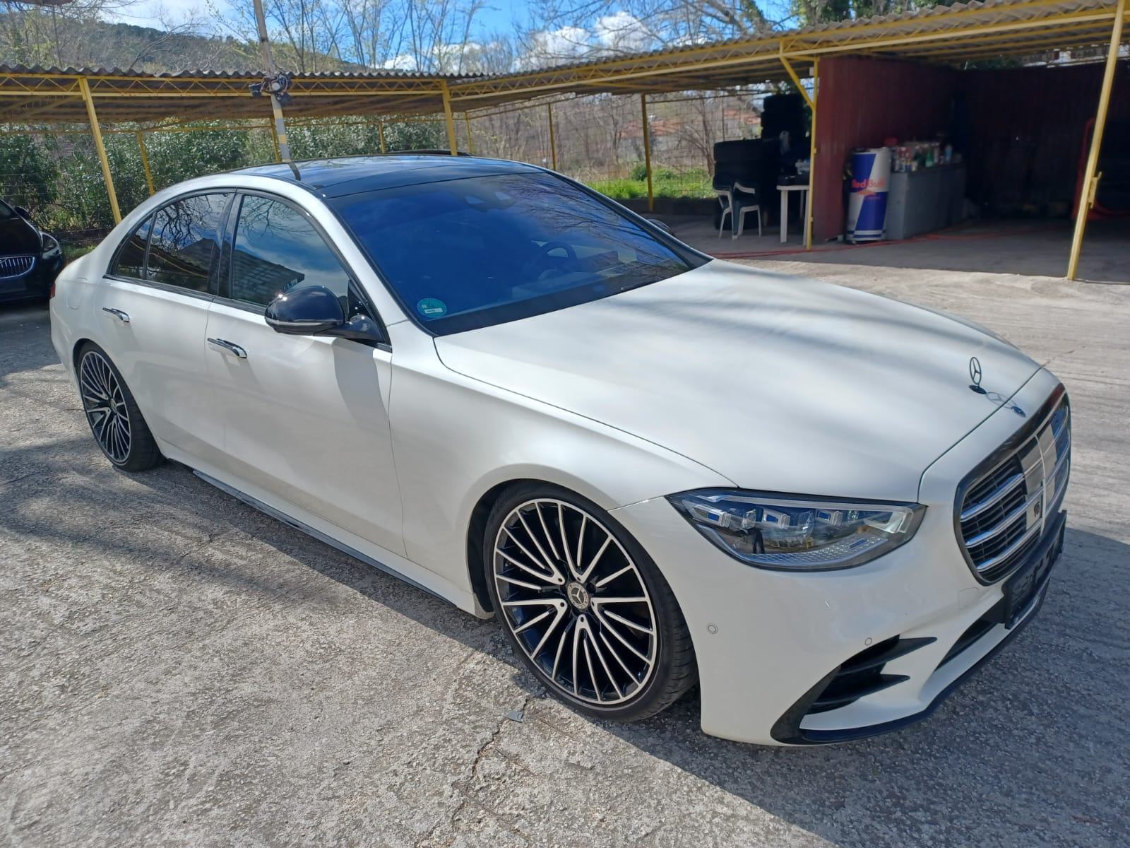 Mercedes-Benz S 350 D 4M 3XAMG LINE,PANO,BURMA,MATRIX,360,PERLA BIJELI, fotografija 3
