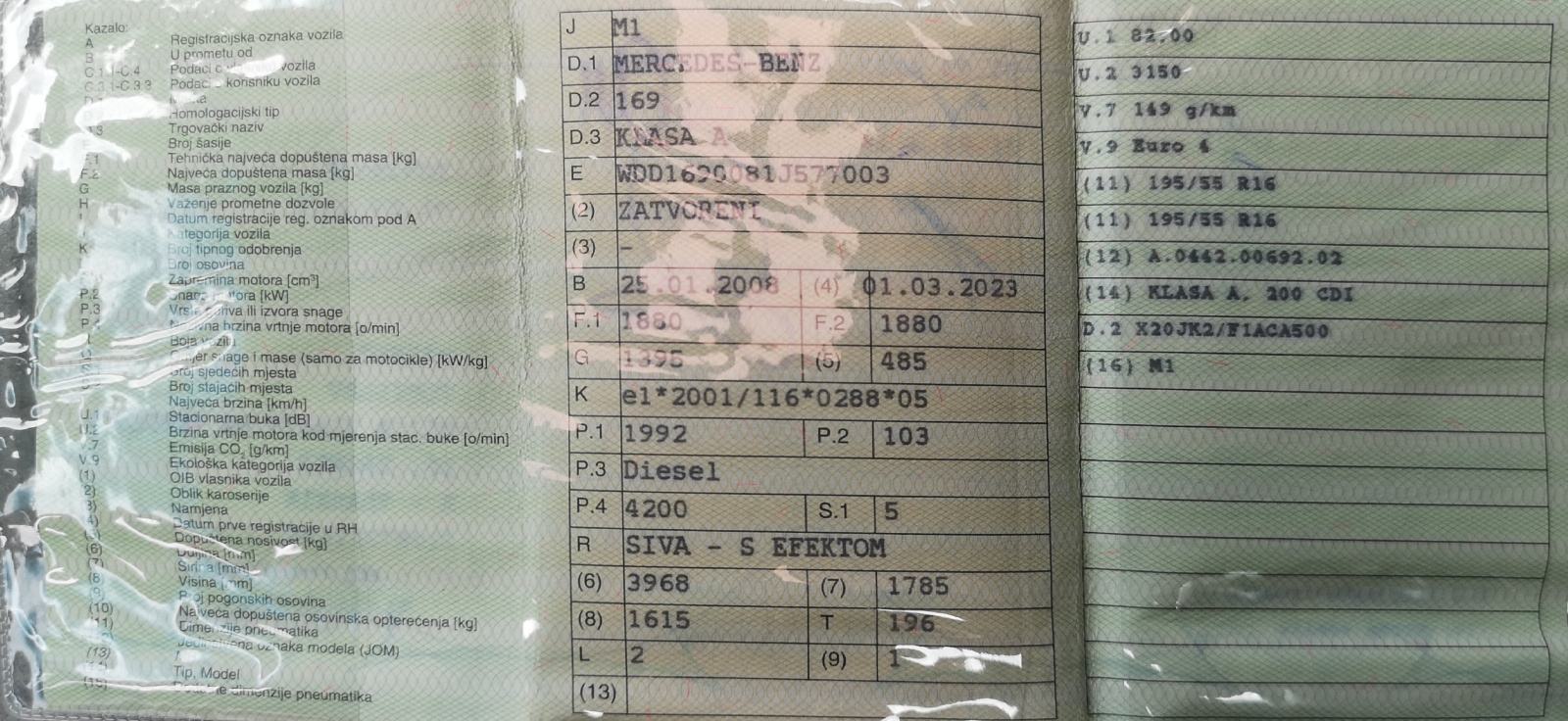 Mercedes-Benz A-klasa 200 CDI, fotografija 10