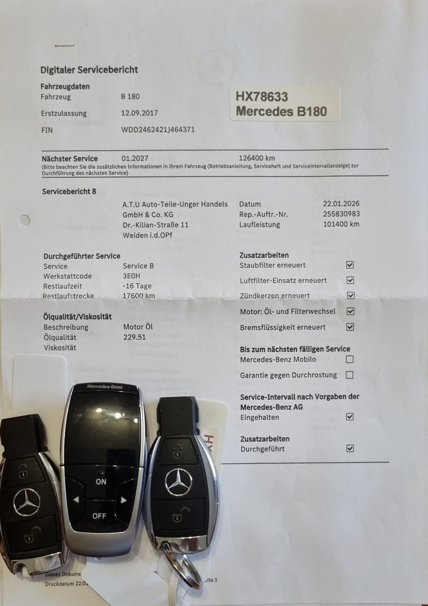 Mercedes-Benz B180, Style, BENZINAC, klima, tempomat, navy..., fotografija 18