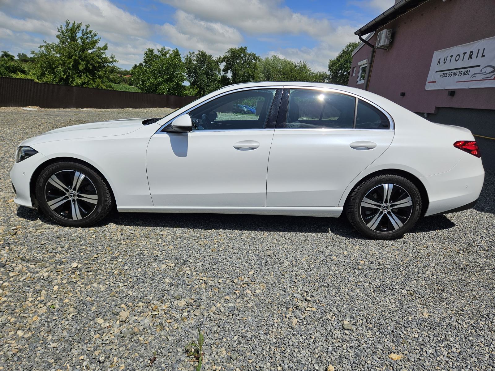 Mercedes-Benz C-klasa 220d,PERLA BIJELA,LEASING BEZ UČEŠĆA I BEZ JAMAC, pogled izvana - slika 3