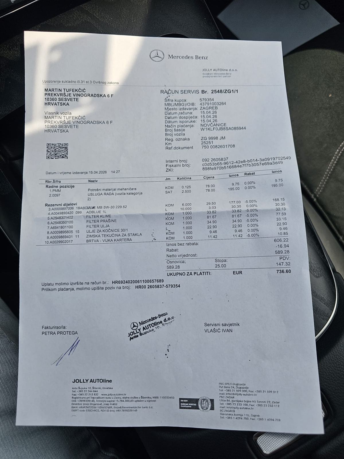 Mercedes-Benz E-klasa 300de automatik, fotografija 19