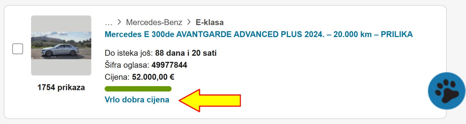Mercedes E 300de AVANTGARDE ADVANCED PLUS 2024. – 20.000 km – PRILIKA, fotografija 19