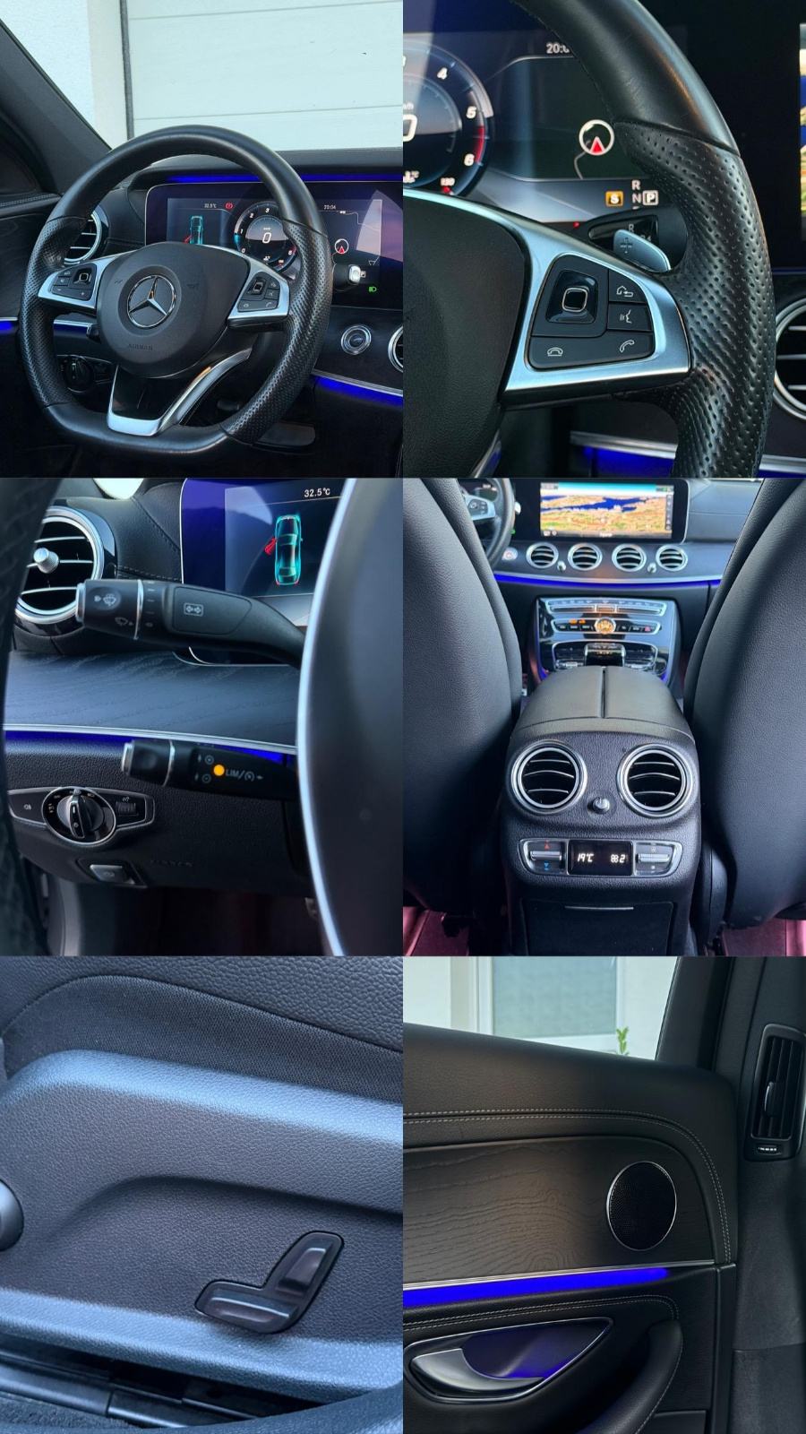 MERCEDES BENZ E220 D - 3xAMG PAKET - WIDESCREEN,KAMERA,AMBIENT LIGHT, fotografija 19