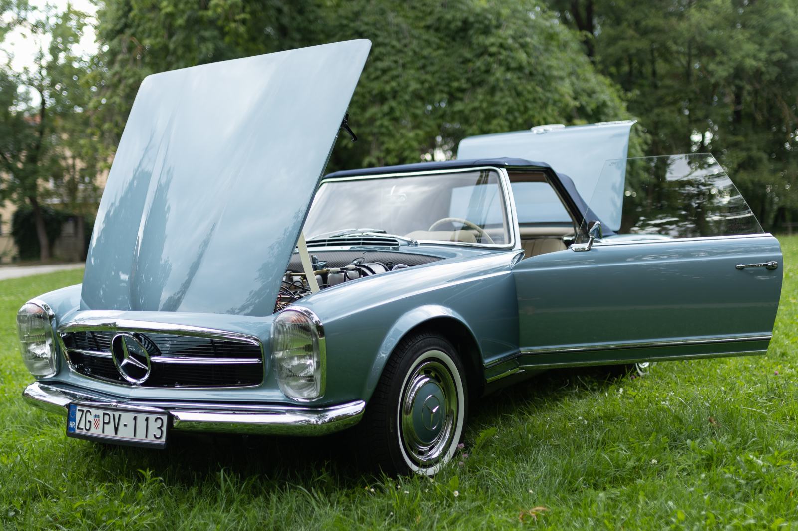 Mercedes-Benz SL roadster 280 SL PAGODA 1968 god, fotografija 15