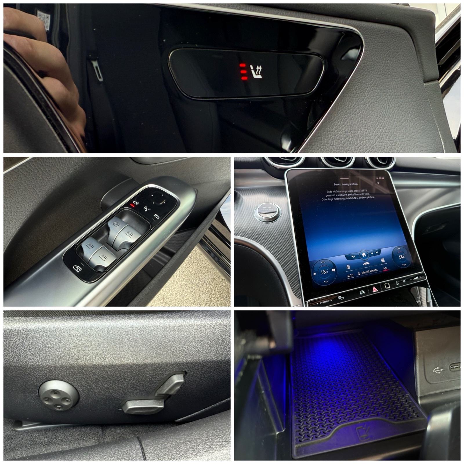 Mercedes C220D AUTOMATIK °WIDESCREEN°KOŽA°KAMERA°LEASING BEZ UČEŠĆA, fotografija 17