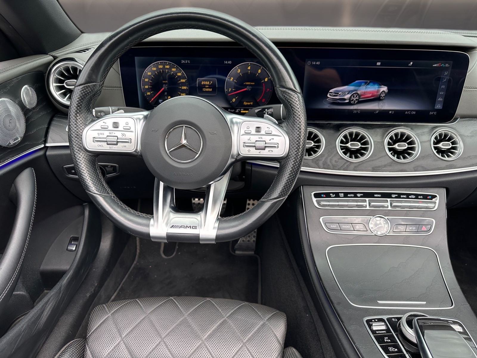 MERCEDES E 400 AMG DESIGNO CABRIO✔️BURMESTER✔️MULTIBEAM✔️SERVISIRAN, fotografija 15
