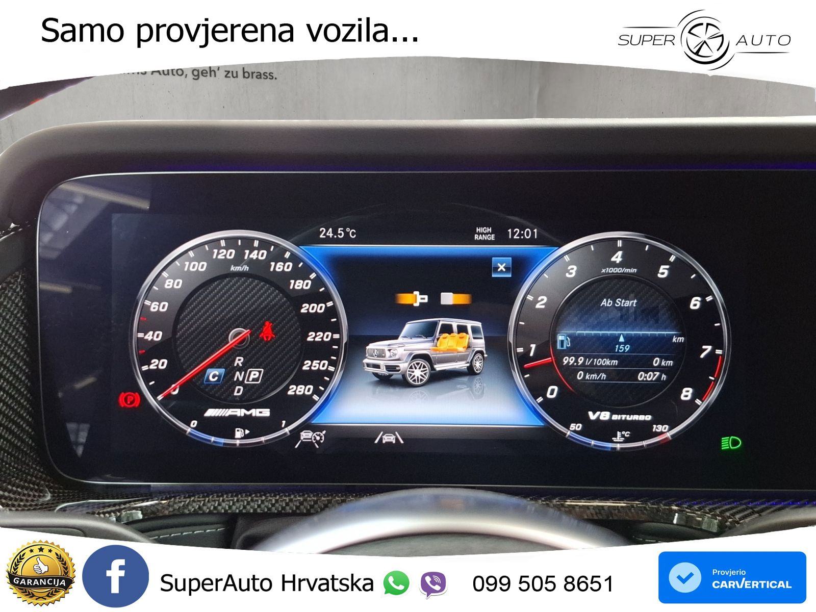 Mercedes G 63 V8 4M 9G-Tr. AMG 585 KS, MULTIB+ACC+4xGR SJED+360+PDC, fotografija 11