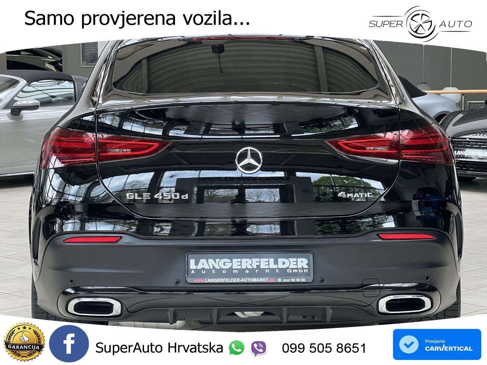 Mercedes GLE Coupe 450d (367 KS) EQ Boost 4MATIC 9G-TRONIC AMG LED+GR, fotografija 4