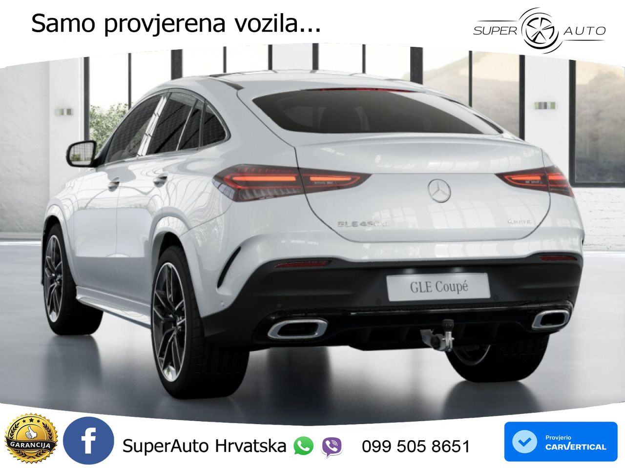 Mercedes GLE Coupe 450d (367 KS) EQ Boost 4MATIC 9G-TRONIC AMG LED+GR, fotografija 18