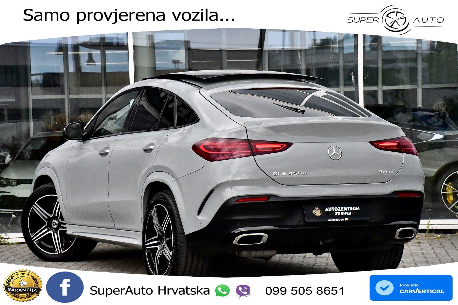 Mercedes GLE Coupe 450d (367 KS) EQ Boost 4MATIC 9G-TRONIC AMG LED+GR, fotografija 4