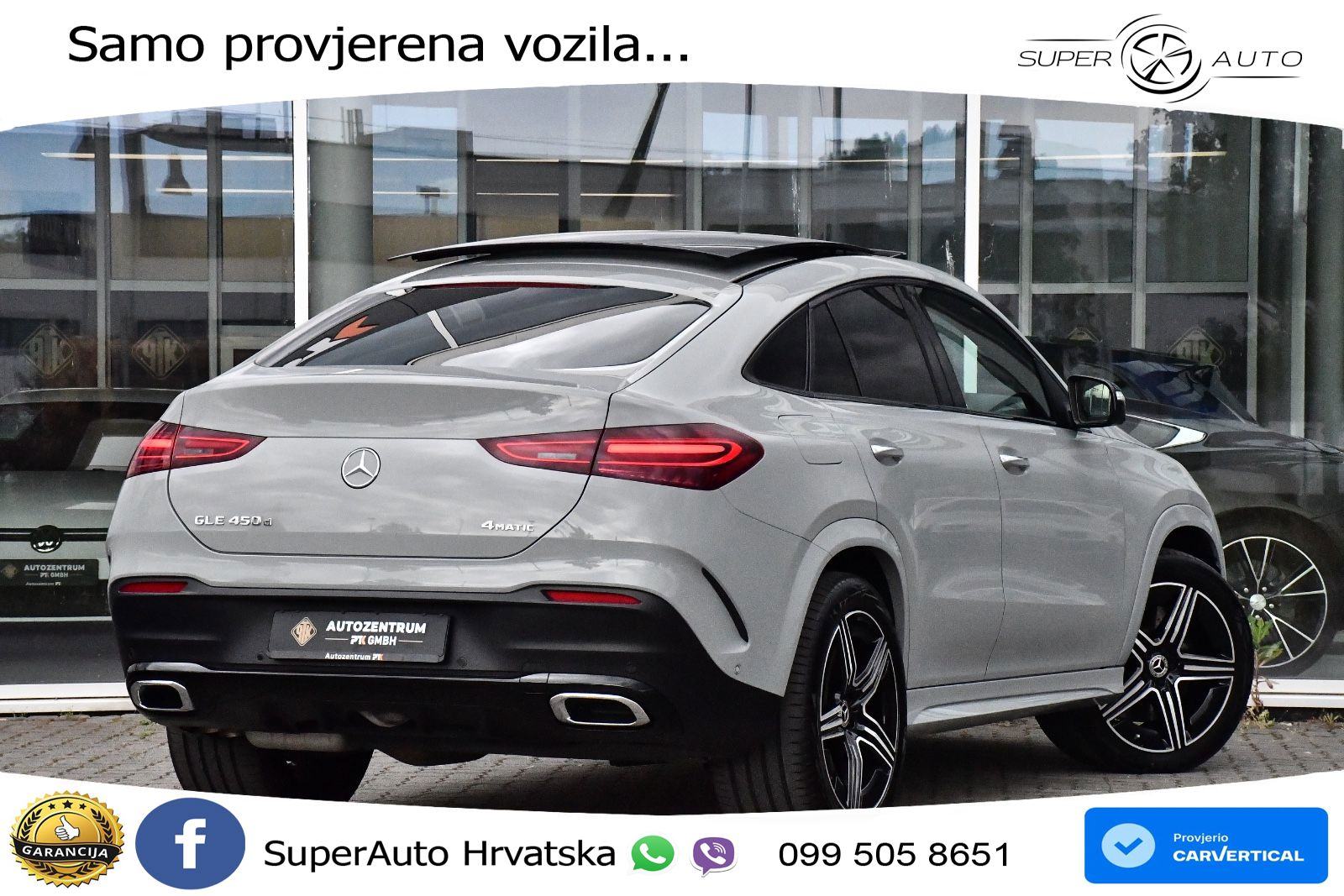 Mercedes GLE Coupe 450d (367 KS) EQ Boost 4MATIC 9G-TRONIC AMG LED+GR, fotografija 6