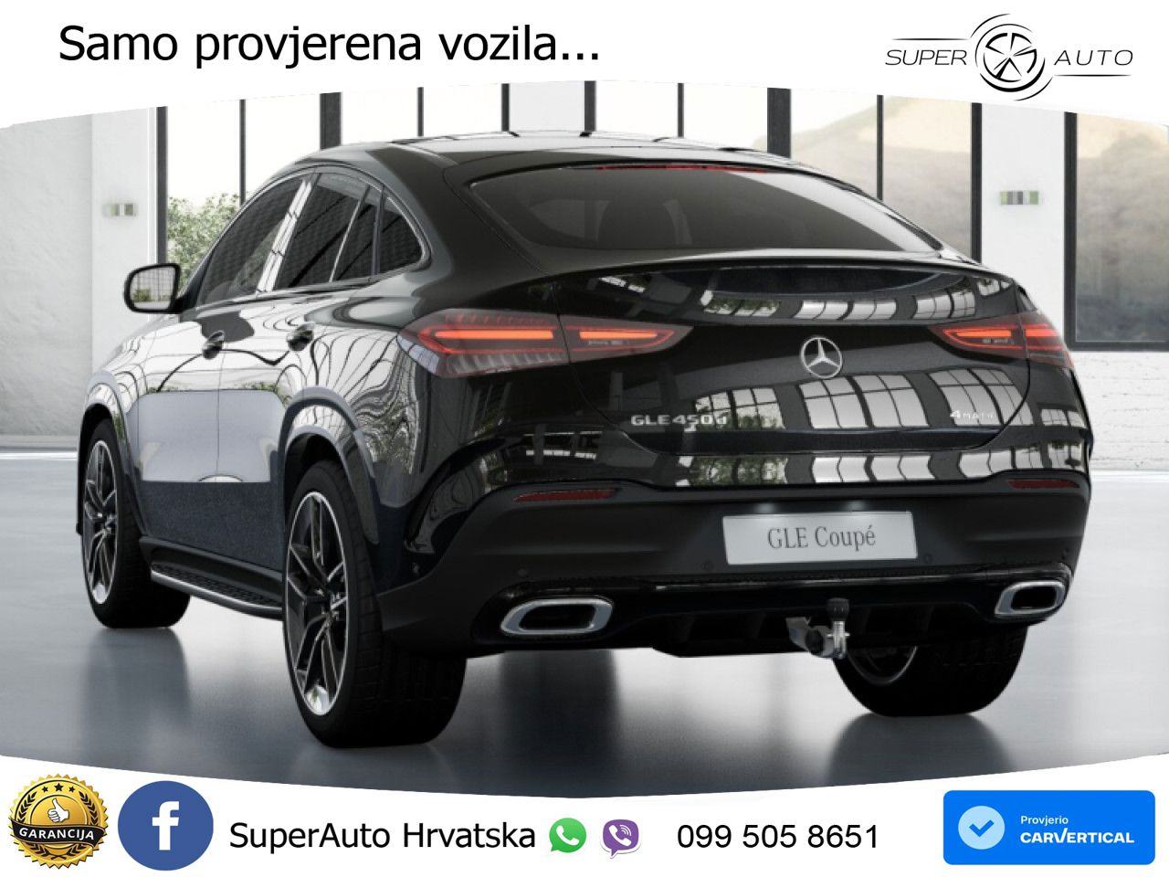 Mercedes GLE Coupe 450d (367 KS) EQ Boost 4MATIC 9G-TRONIC AMG LED+GR, fotografija 18