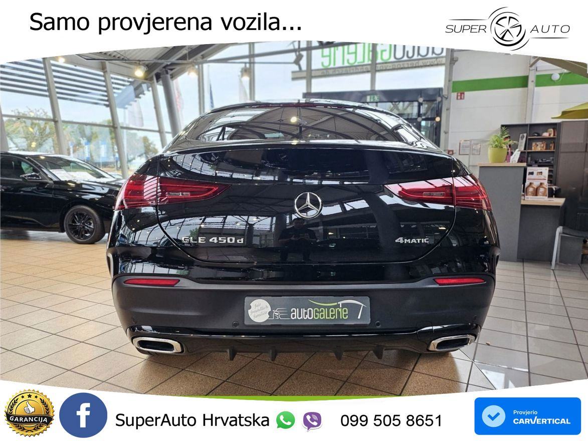 Mercedes GLE Coupe 450d (367 KS) EQ Boost 4MATIC 9G-TRONIC LED+GR SJED, fotografija 6