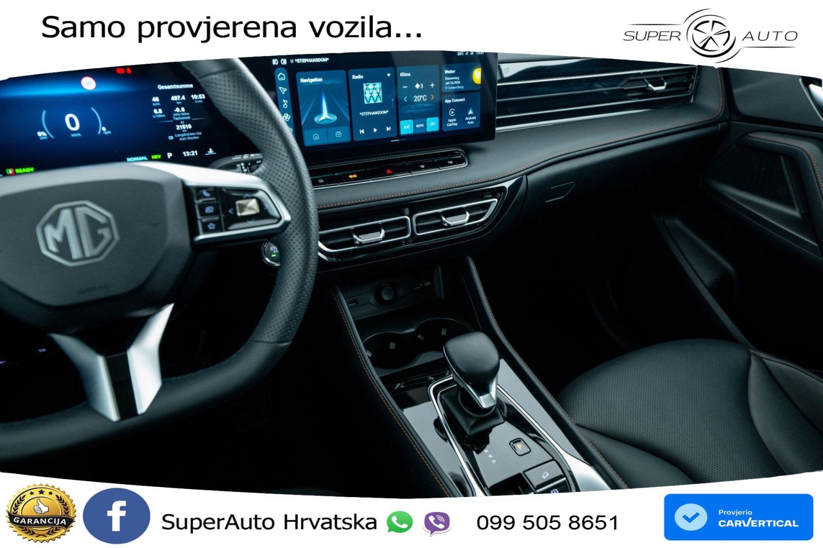 MG HS 1.5T Aut. Luxury 299 KS, LED+ACC+GR SJED+360+ASIST+VIRT, fotografija 14