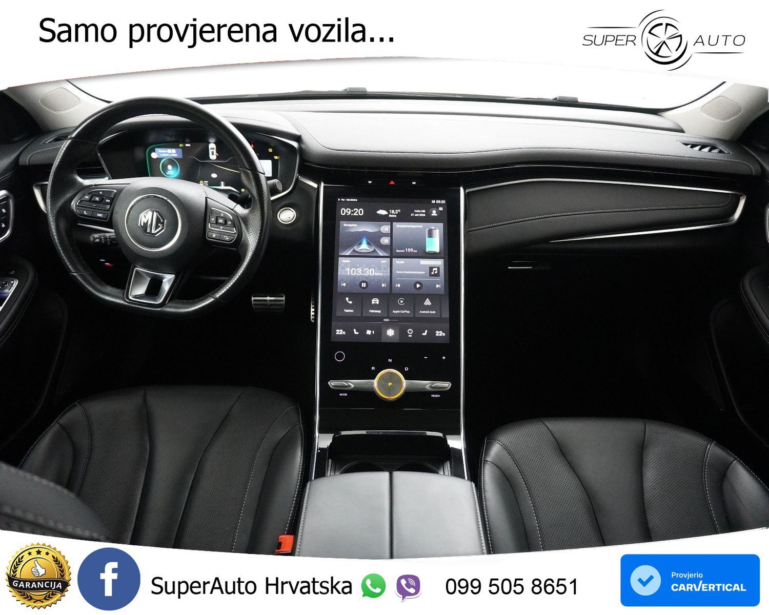 MG Marvel R 70 kWh Luxury 179 KS, ACC+LED+360+GR SJED+PANO+VIRT, fotografija 9