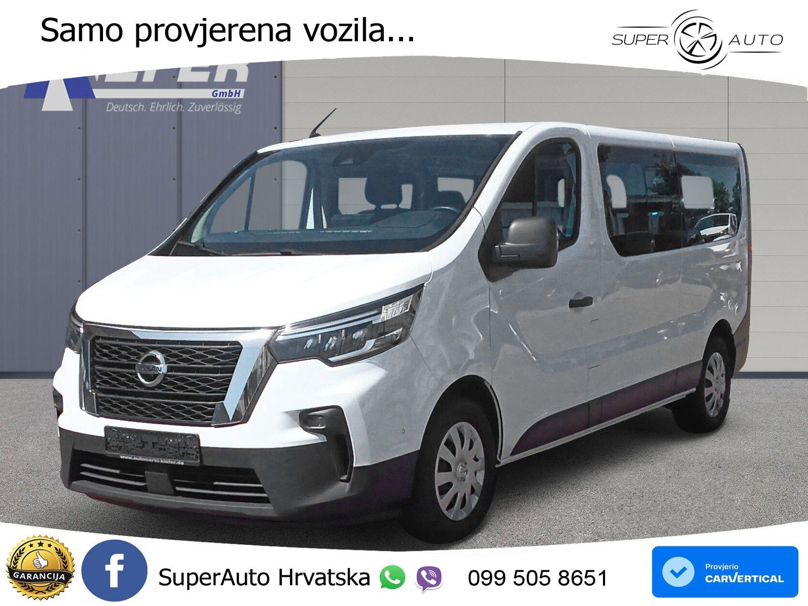 Nissan Primastar dCi 150 DCT Comb i*L2* 8 sjedala, pogled izvana - slika 1