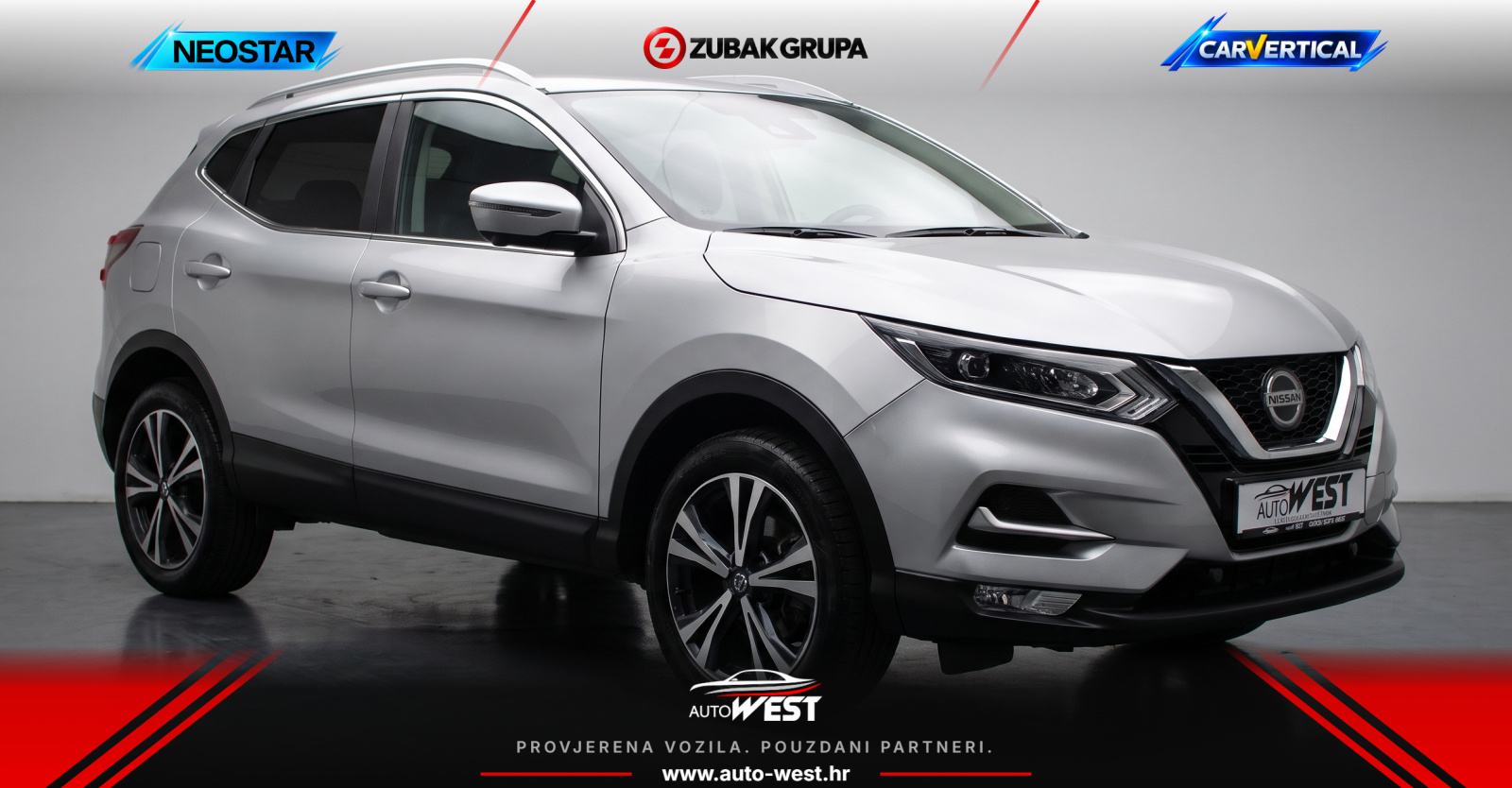 Nissan Qashqai 1,3 DIG-T TEKNA SAMO 50000 KM KAO NOV!!!!, pogled izvana - slika 1
