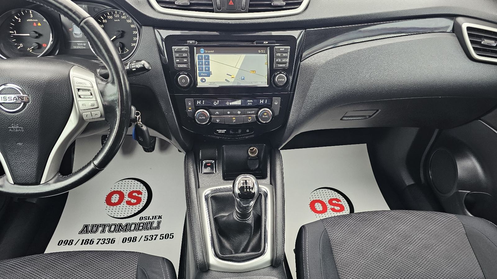 Nissan Qashqai 1,5 dCi 360°NAVIMKAMERA,CLIMATRONIC,GR.SJ,REG.3/2027, fotografija 12