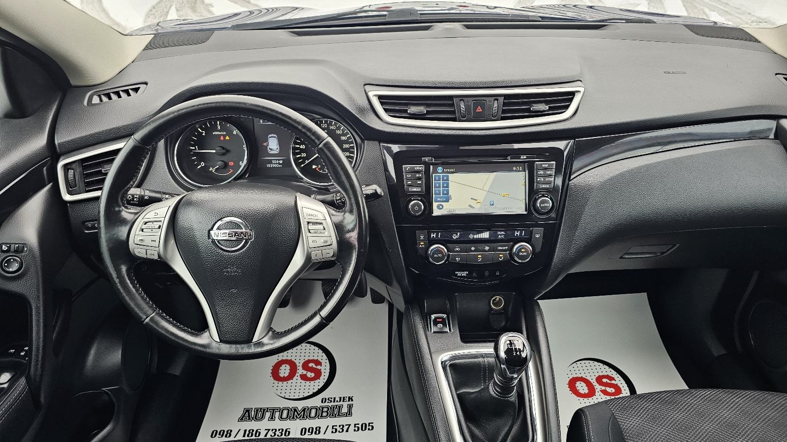 Nissan Qashqai 1,5 dCi 360°NAVIMKAMERA,CLIMATRONIC,GR.SJ,REG.3/2027, fotografija 14