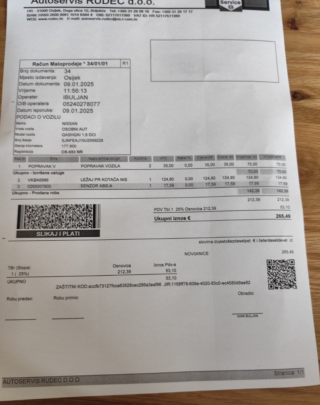 Nissan Qashqai 1,6 dCi,Panorama ,360,Tekna ,Registriran godinu dana.., fotografija 13