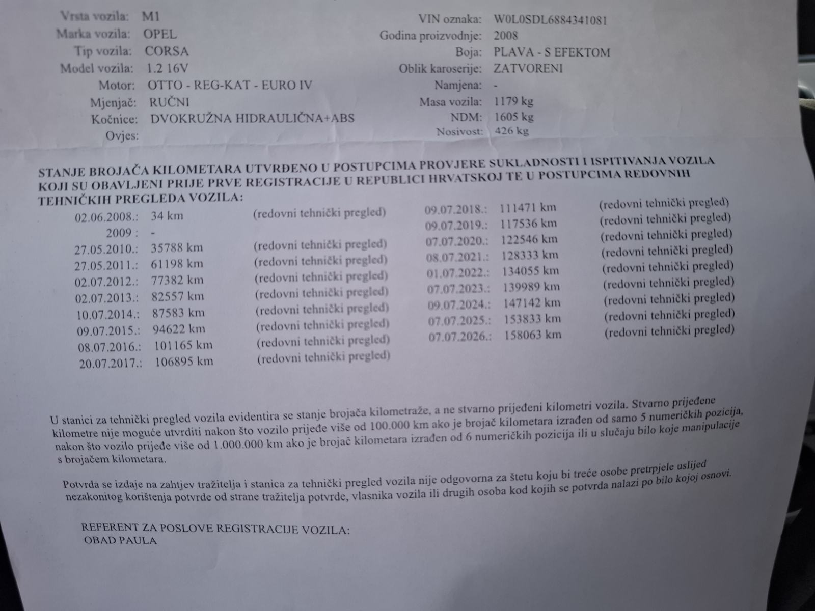 Opel Corsa 1.2 i, 16v, SAMO 158000 KM, POTVRDA O KM, VRHUNSKI !, fotografija 2