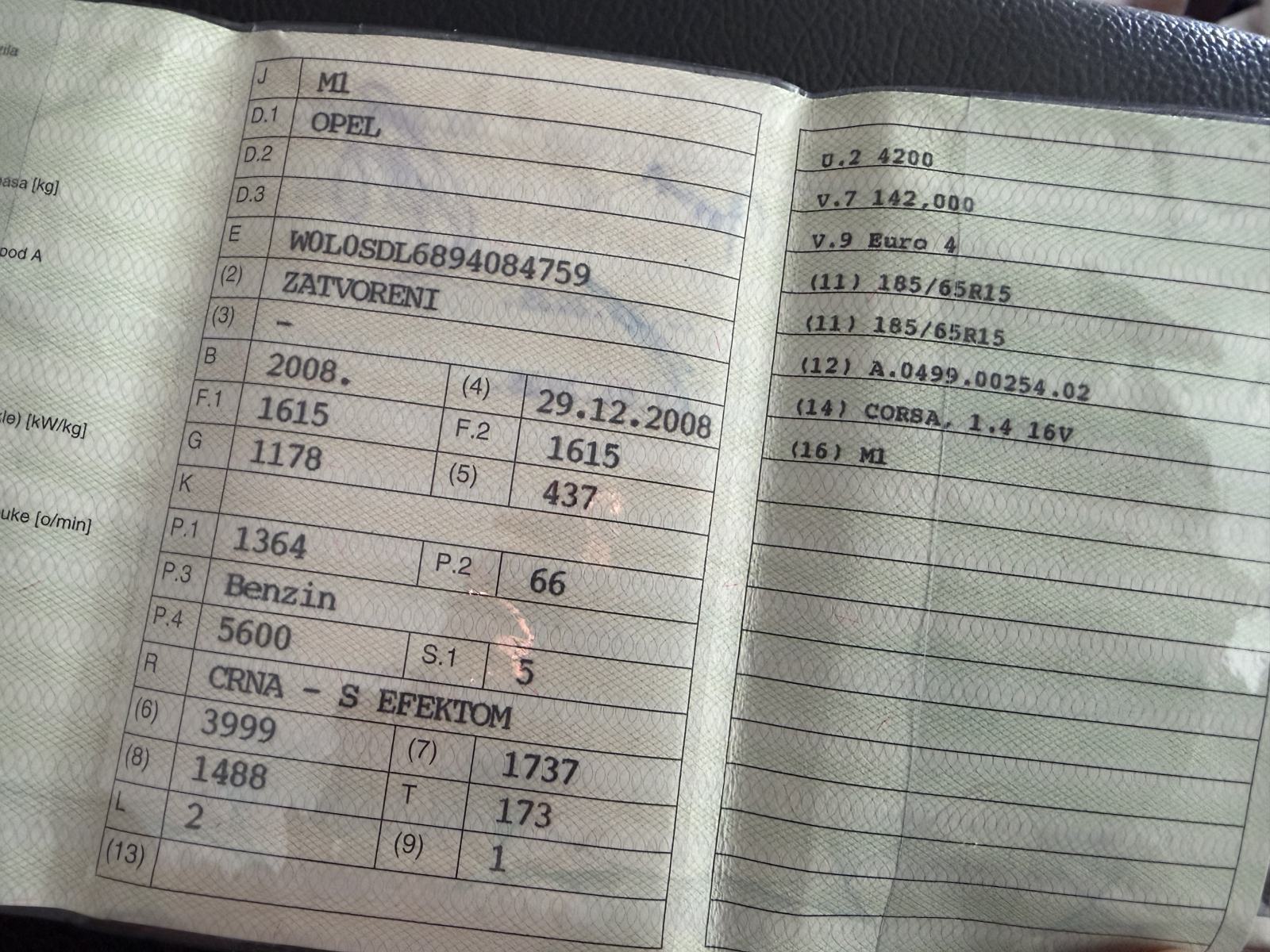 Opel Corsa 1,4 16V, fotografija 11