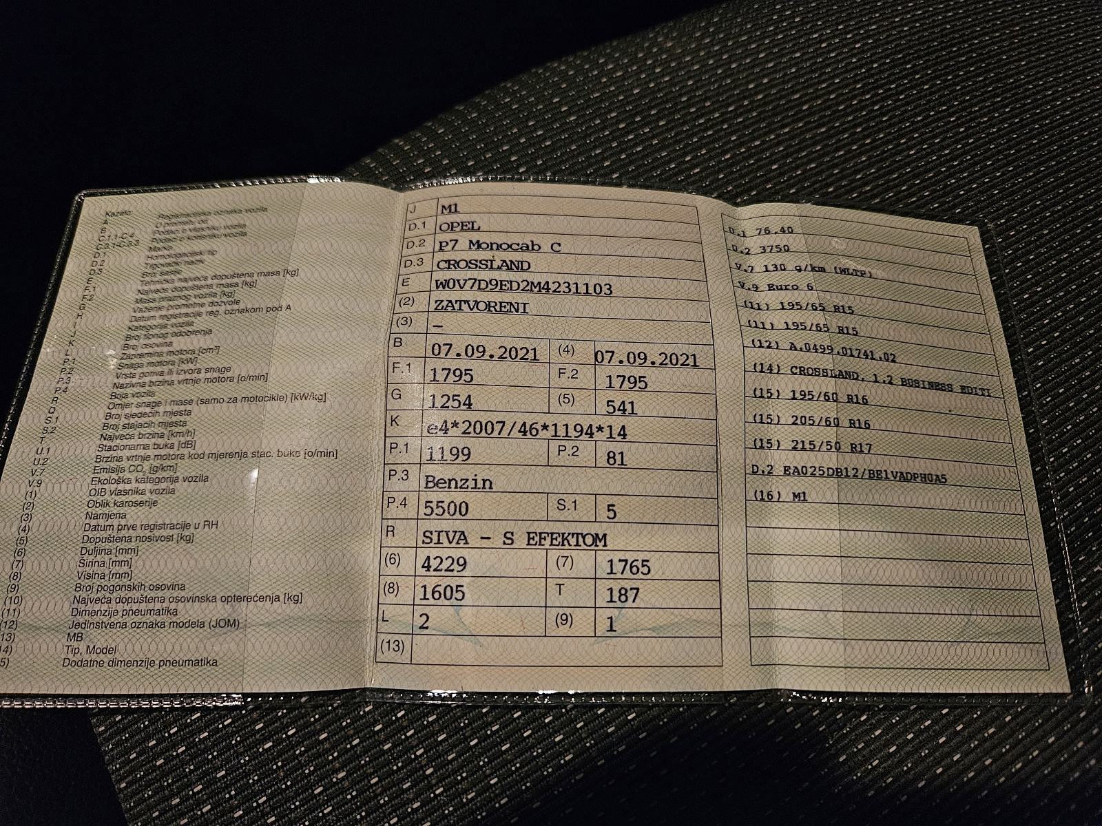 Opel Crossland 1,2, fotografija 5