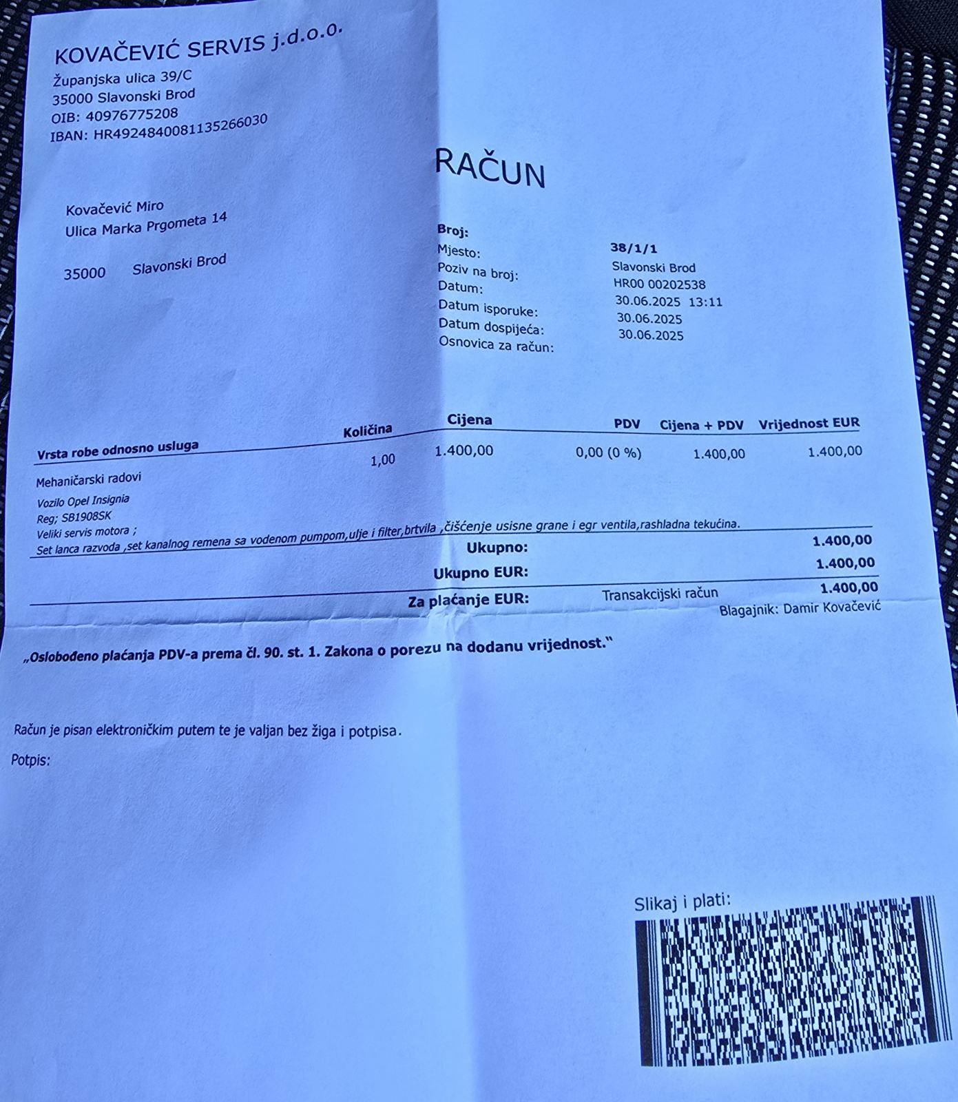 Opel Insignia 1,6 CDTI- PRVI VLASNIK, fotografija 8