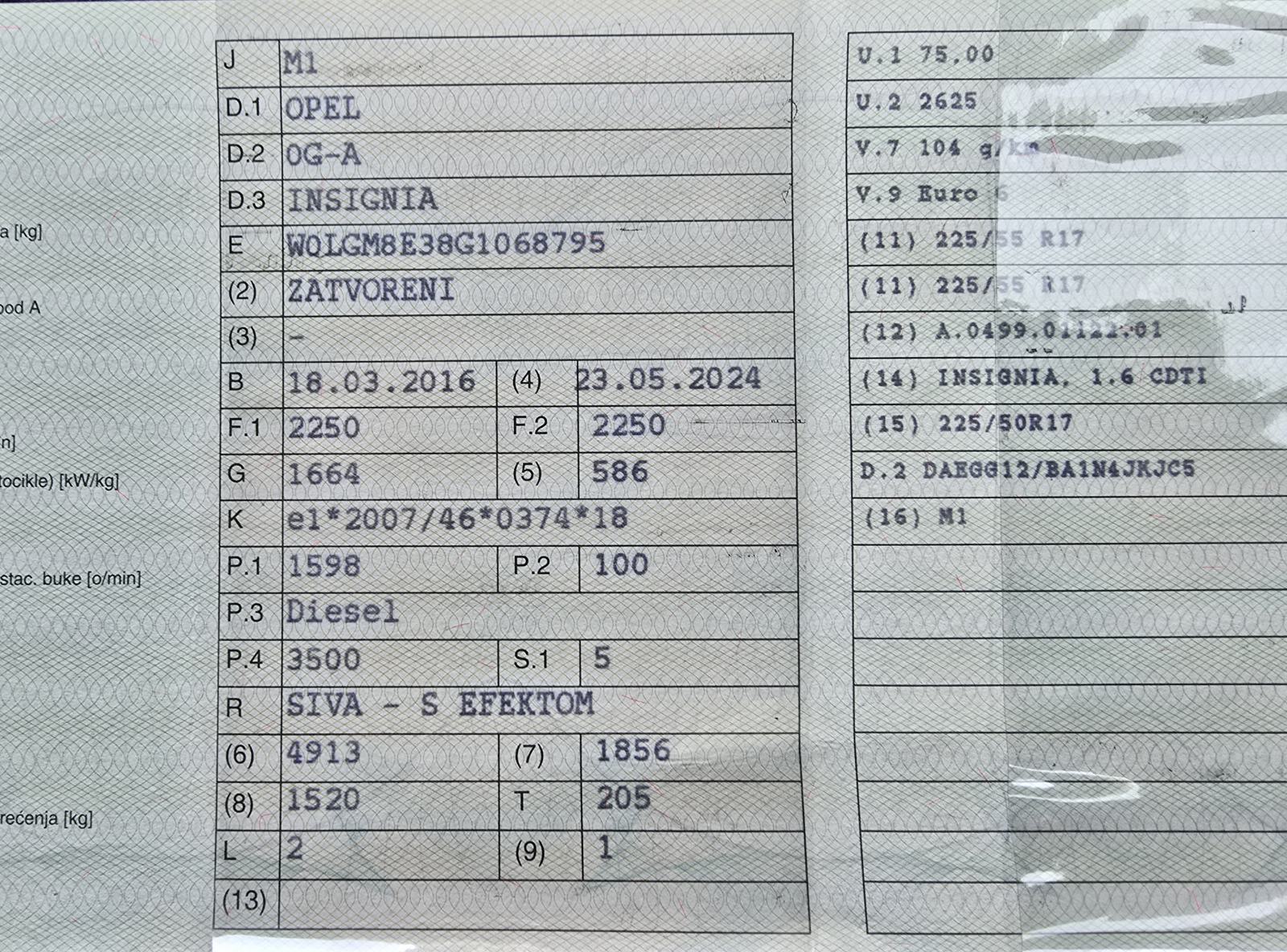 Opel Insignia 1,6 CDTI- PRVI VLASNIK, fotografija 17
