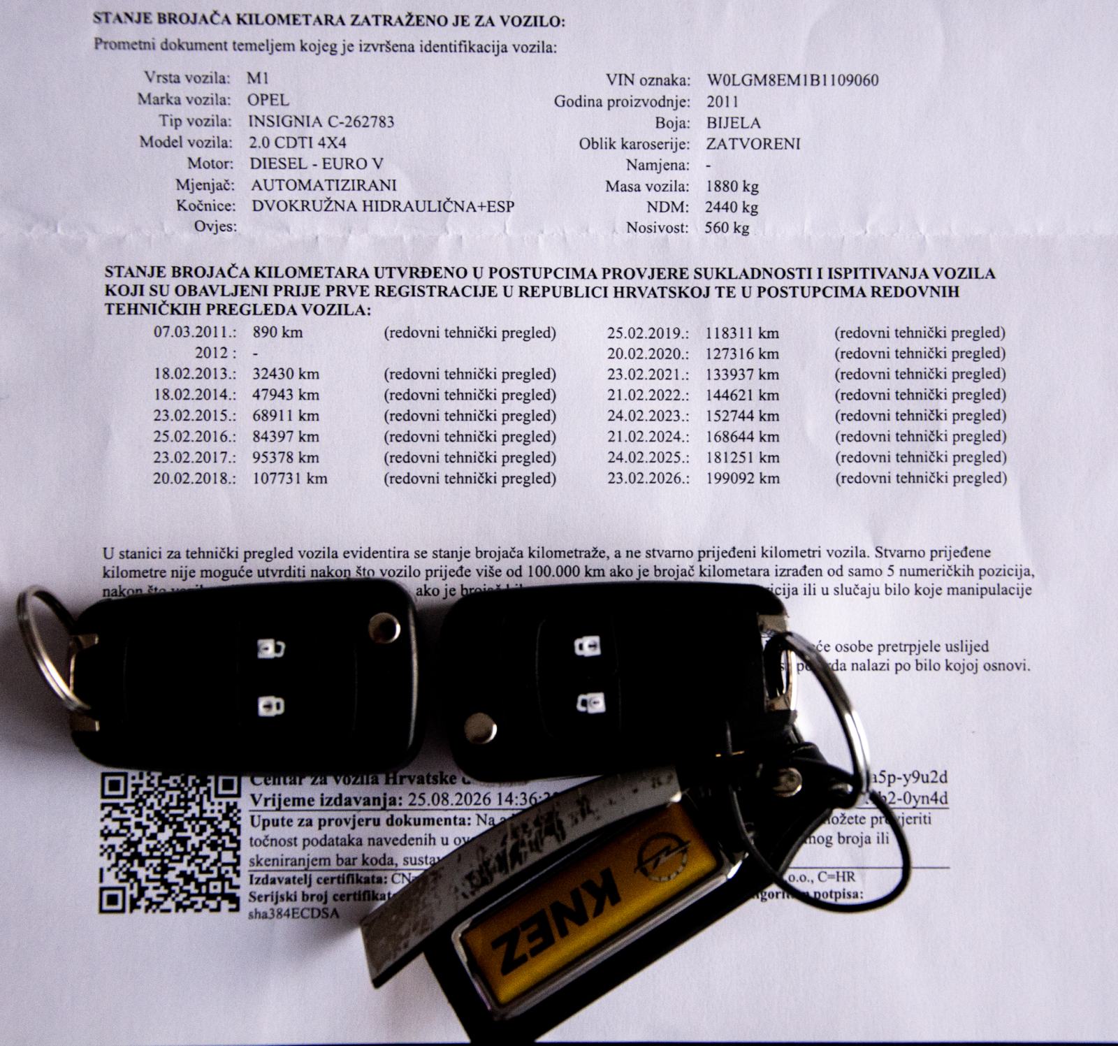 OPEL INSIGNIA 2.0 CDTI 4X4 automatik 2011g.Kupljen u HR.Servisna., fotografija 20
