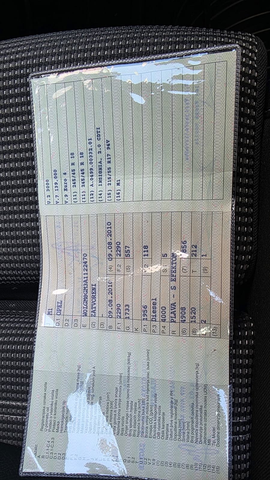 Opel Insignia Karavan 2,0 CDTI reg godinu dana, fotografija 15