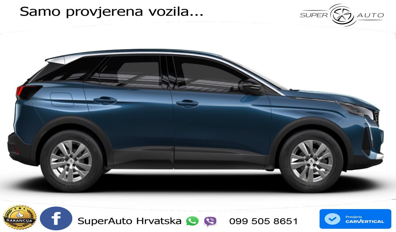 NOVO Peugeot 3008 1.2 PT EAT8 Active Pack 131 KS, LED+GR SJED+KAM+TEM, fotografija 2