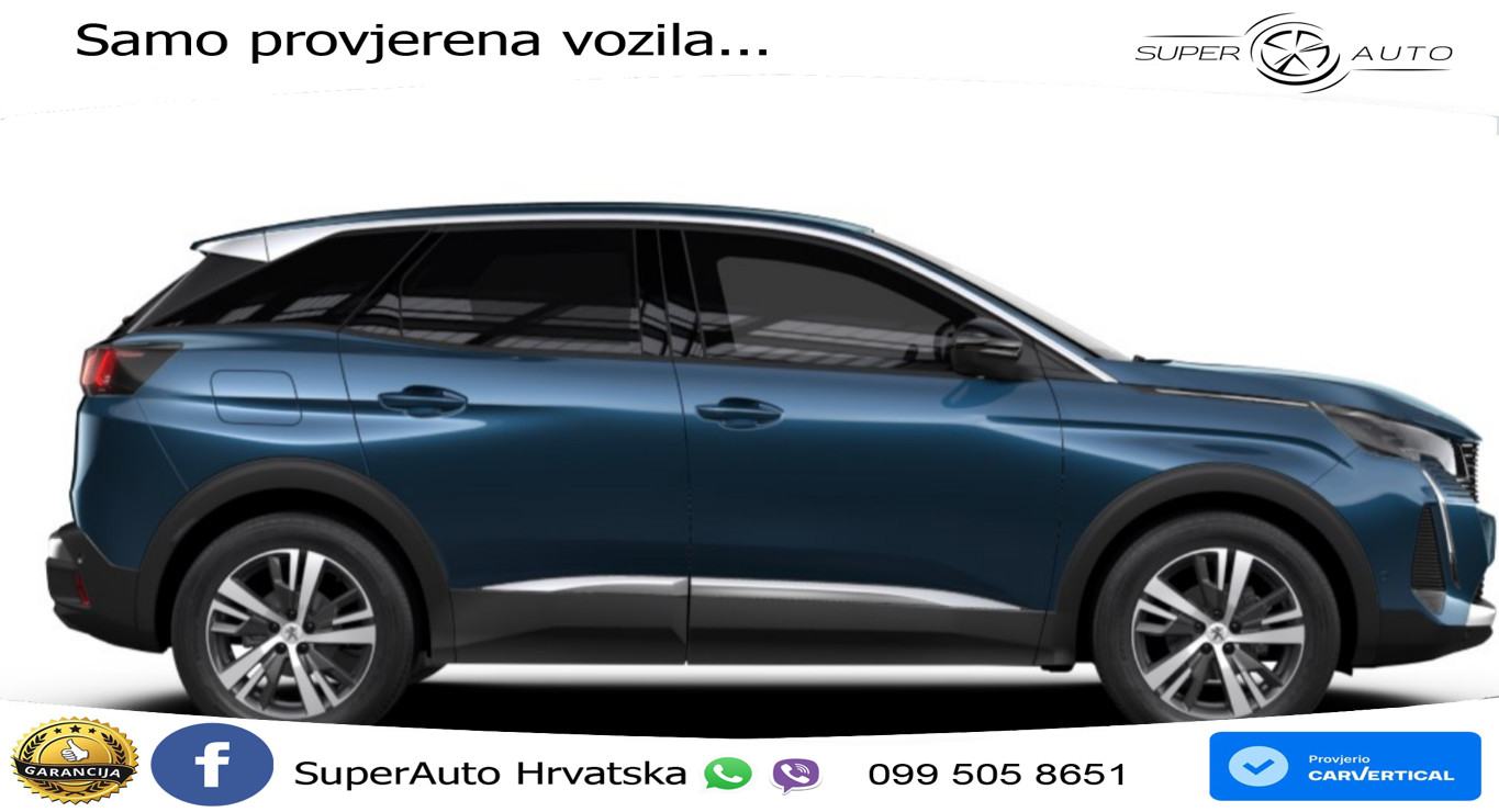 NOVO Peugeot 3008 1.2 PT EAT8 Allure Pack 131 KS, LED+TEM+GR SJED+360+, fotografija 2
