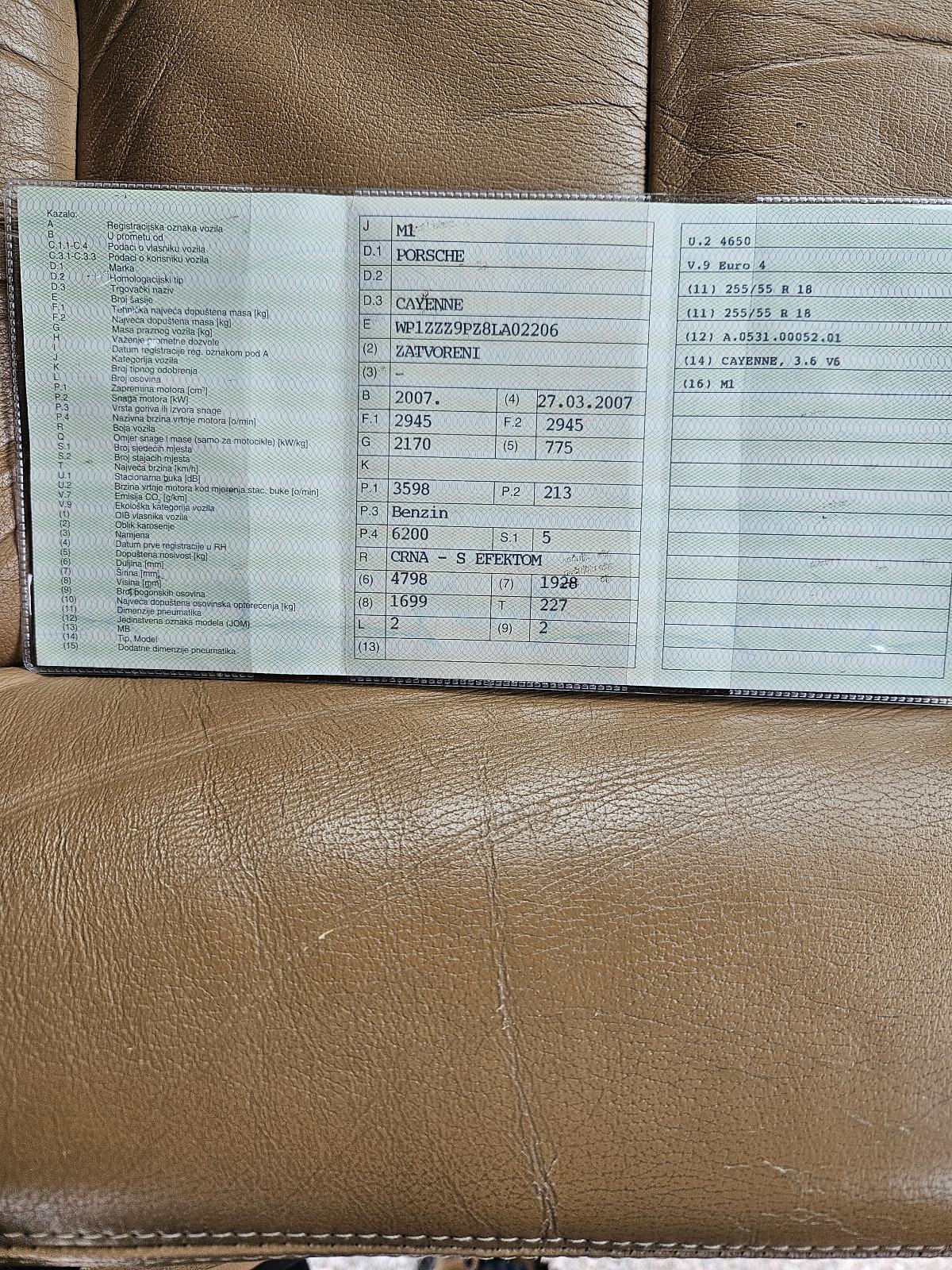 Porsche Cayenne 3,6 V6 automatik, fotografija 18