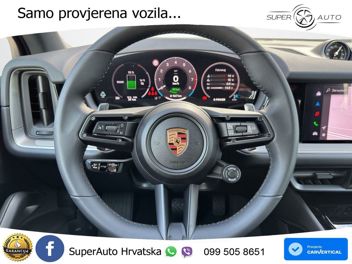 Porsche Cayenne E-Hybrid 3.0 470 KS, ZRAČNI+ACC+360+MATRIX+GR SJED+PAN, fotografija 11