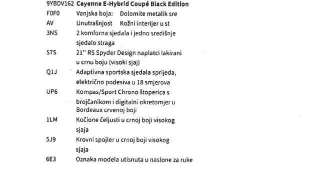 Porsche Cayenne E-Hybrid Coupé Black Edition *PONUDA DANA*, fotografija 19