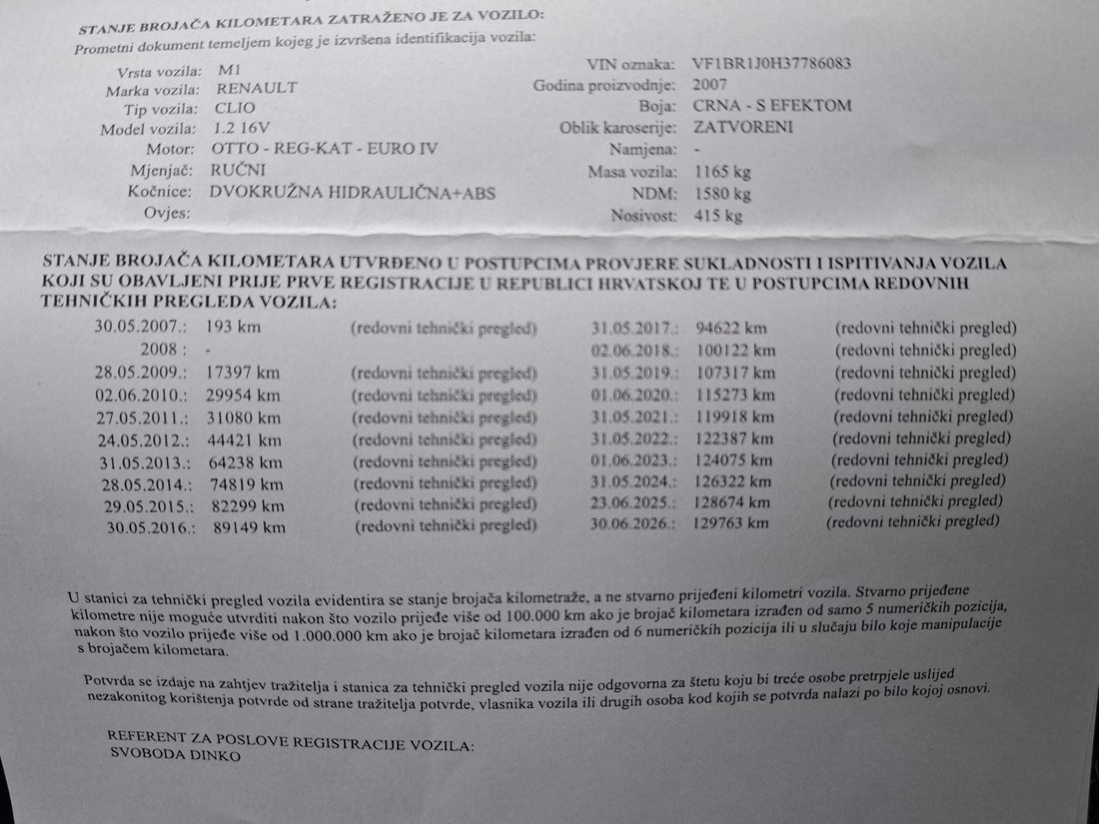 Renault Clio 1.2 i, 2007. SAMO 129000 KM, POTVRDA O KM, ODLIČAN !, fotografija 2