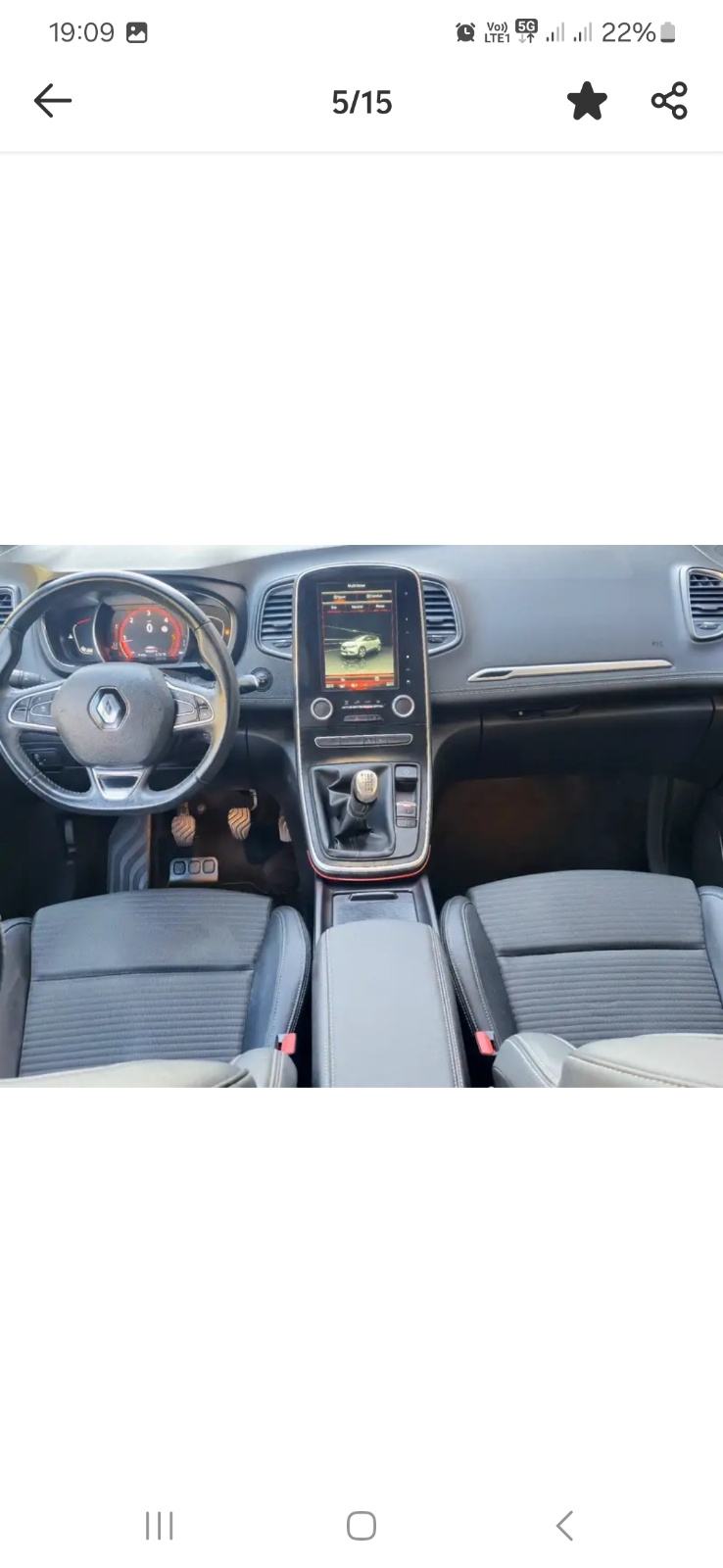 RENAULT SCENIC 1.5 DCI BLACK EDITION NAVIGACIJA KLIMA KAMERA ALU FELGE, fotografija 10