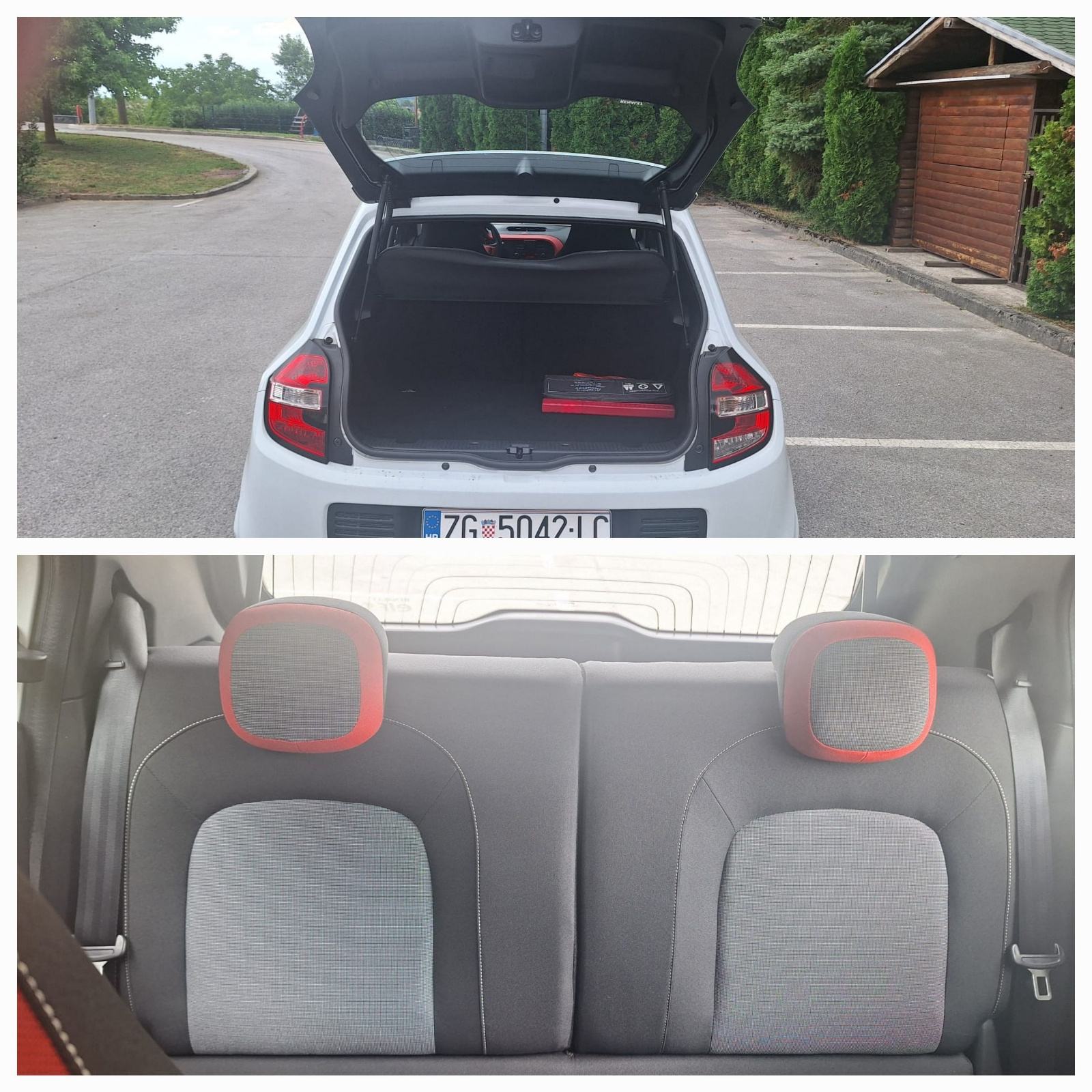 Renault Twingo 1.0 CABRIO-POMIČNI KROV 72.000 km OVL. SERVIS REG 1 GOD, fotografija 14