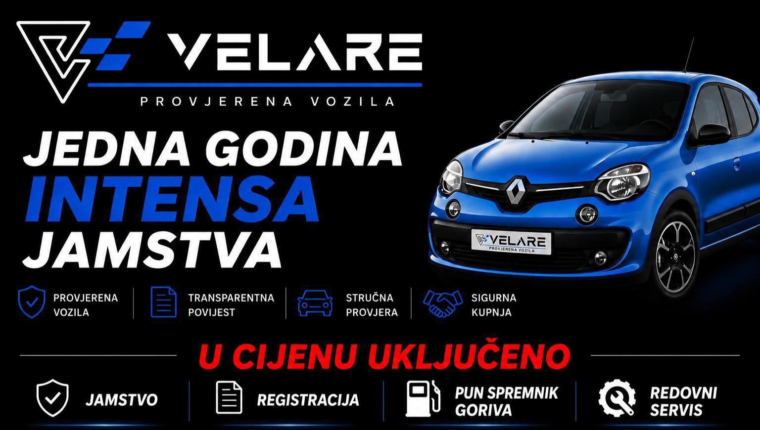 Renault Twingo 1.0 LIMITED, EL. KROV, SERVISNA, JAMSTVO, REG. 1 GODINU, fotografija 20