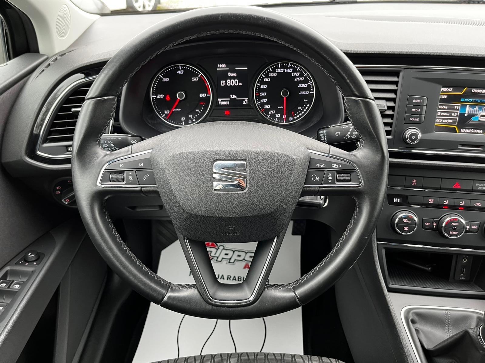 Seat Leon 1,6 TDI KLIMA - TEMPOMAT - AUTOKREDIT, fotografija 13