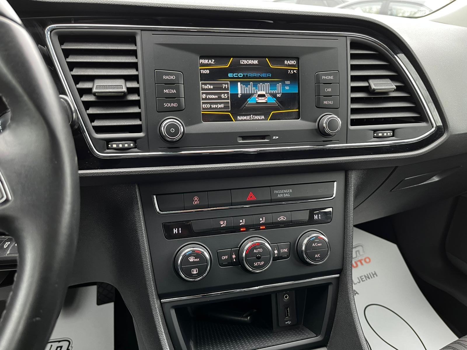 Seat Leon 1,6 TDI KLIMA - TEMPOMAT - AUTOKREDIT, fotografija 14