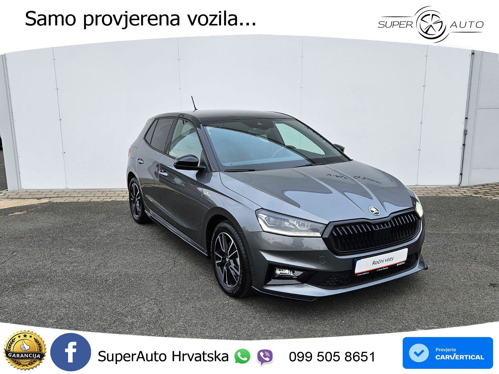Škoda Fabia 1.0 TSI Aut. Monte Carlo 116 KS, KAM+KEY+GR SJED+LED+VIRT, fotografija 3