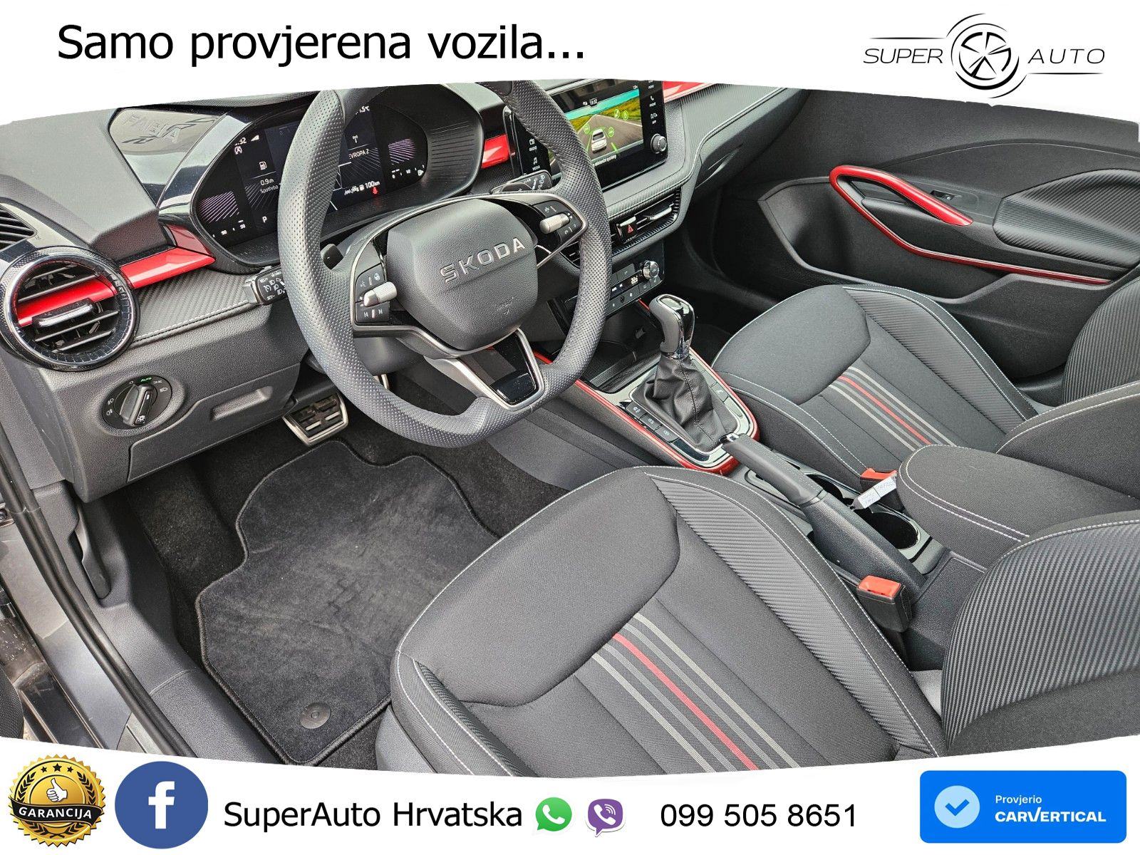 Škoda Fabia 1.0 TSI Aut. Monte Carlo 116 KS, KAM+KEY+GR SJED+LED+VIRT, fotografija 16