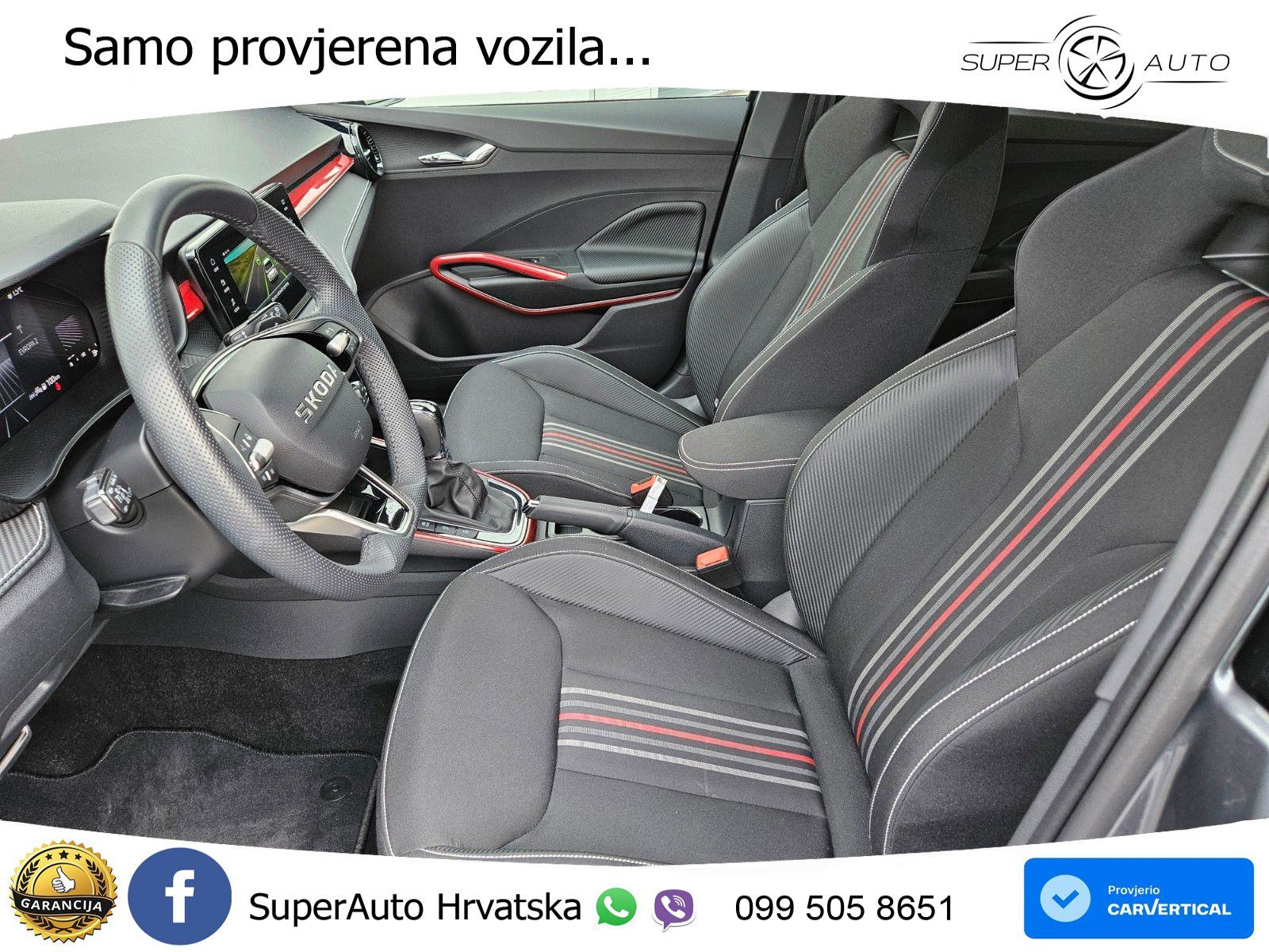 Škoda Fabia 1.0 TSI Aut. Monte Carlo 116 KS, KAM+KEY+GR SJED+LED+VIRT, fotografija 17