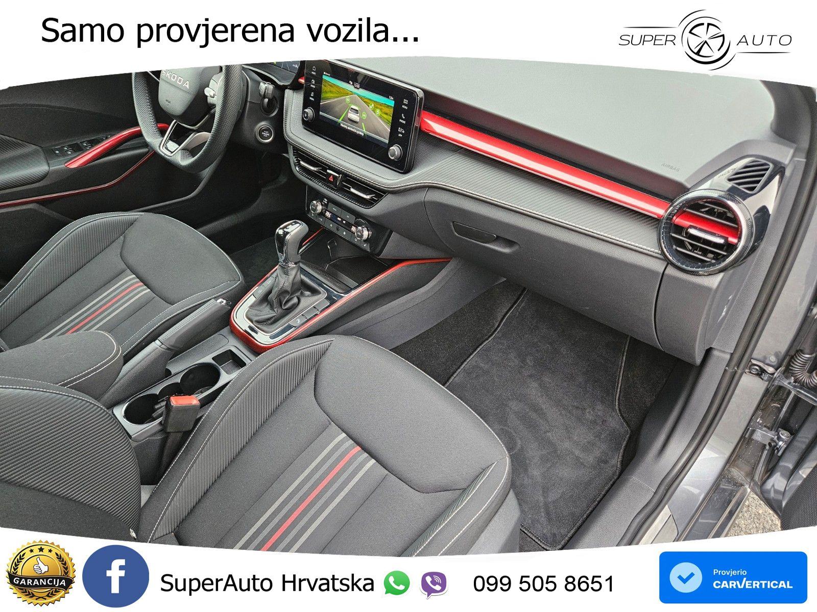 Škoda Fabia 1.0 TSI Aut. Monte Carlo 116 KS, KAM+KEY+GR SJED+LED+VIRT, fotografija 19