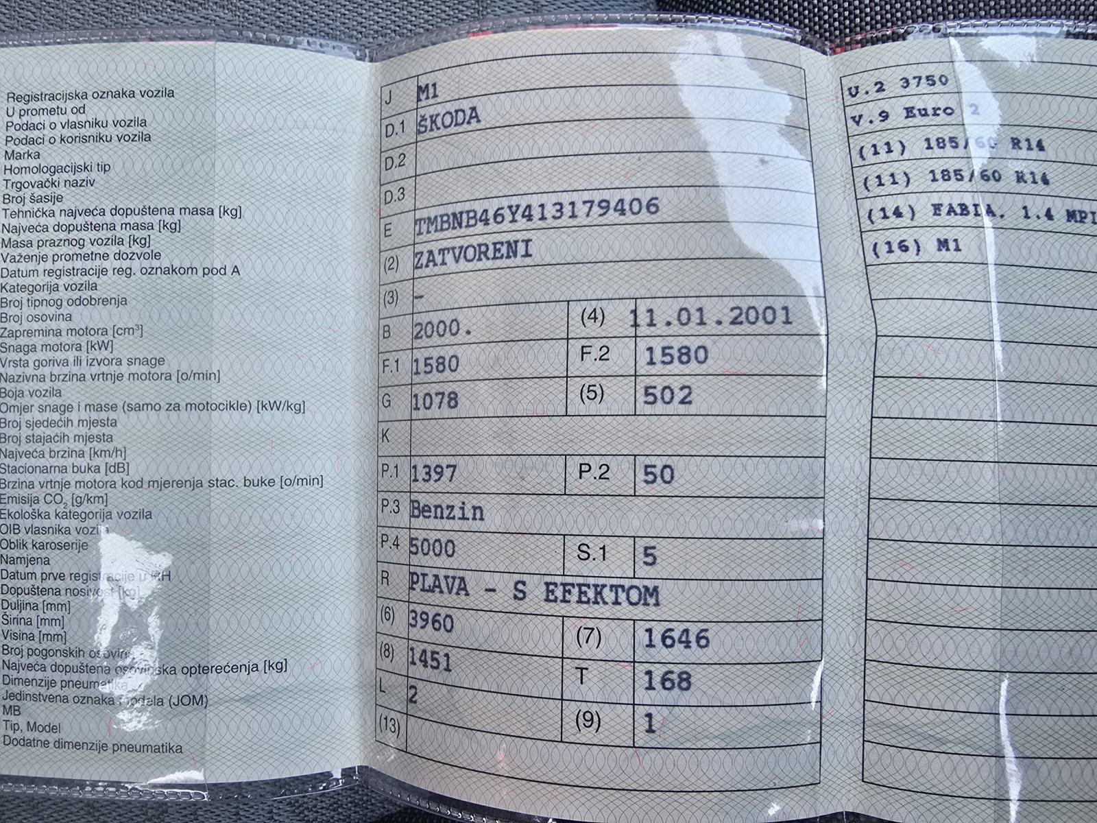 Škoda Fabia 1,4 Reg12/026 Servo,Maglenke,Muzika,El.Pod Kredit-Zamjena, fotografija 11