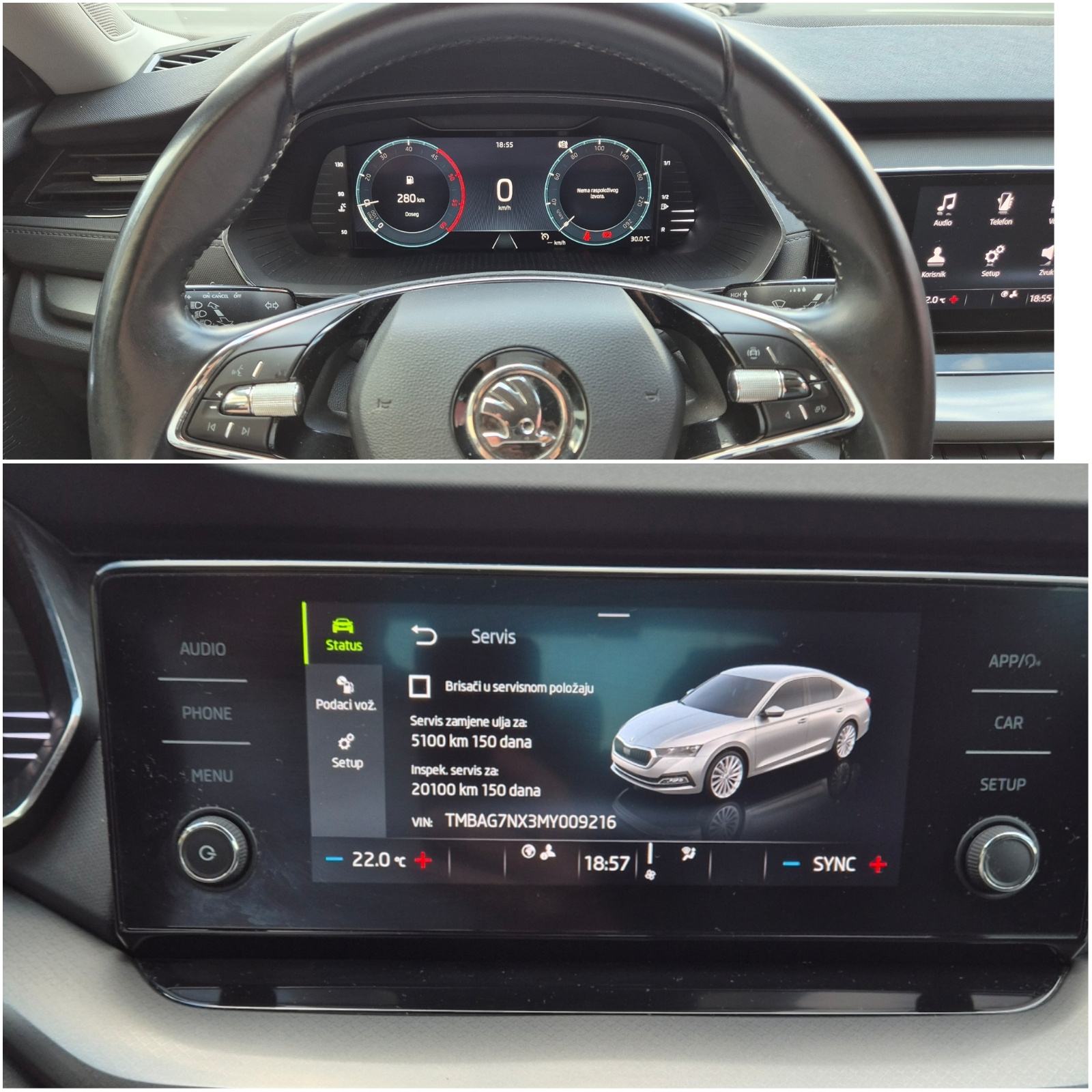 Škoda Octavia 2,0 TDI HR AUTO *VIRTUAL, CRISTAL LED, REG 02/2026, fotografija 18