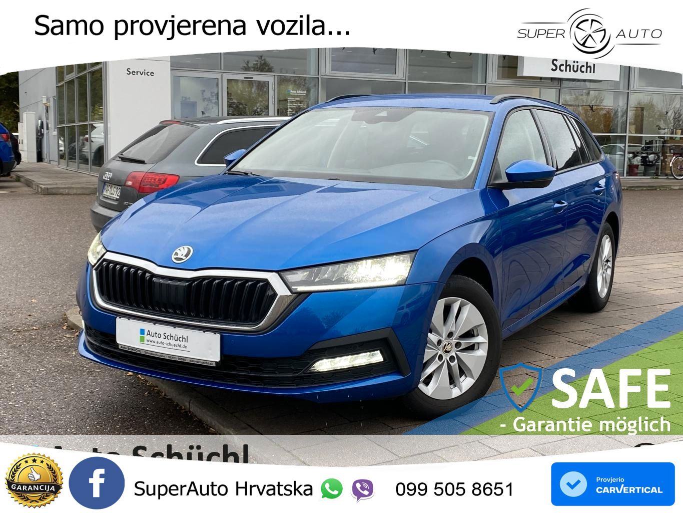 Škoda Octavia Combi 2.0 TDI (150 KS) DSG LED+GR SJED+ACC, pogled izvana - slika 1